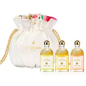 NEW Guerlain Paris Bag+ acqua allegoria- 3 deluxe mini size samples (7.5ml) x 3